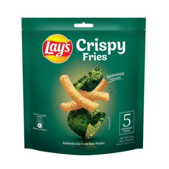 LAYS CRISPY FRIES SEAWEED 90GM