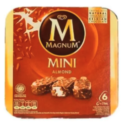 MAGNUM MINI CL ALMOND & S/BERRY PANNA (6'S) 45ML