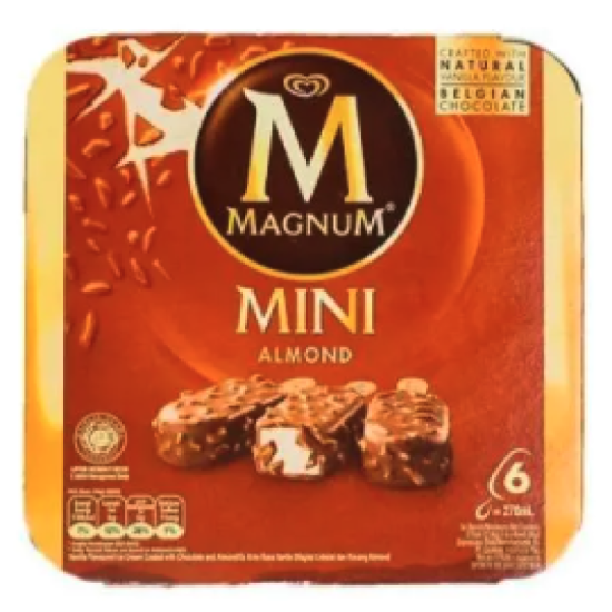 MAGNUM MINI CL ALMOND & S/BERRY PANNA (6'S) 45ML