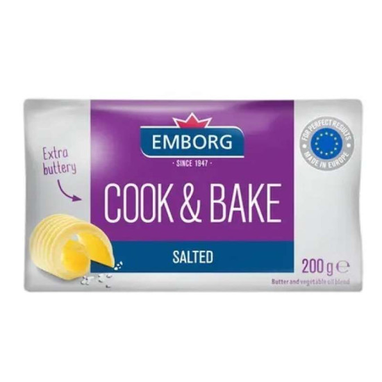 EMBORG COOK & BAKE SALTED 200G
