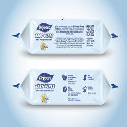 DRYPERS BABY WIPES OAT F.FREE 2x(80s+20s)