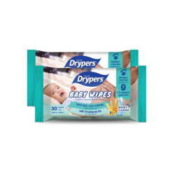 DRYPERS BABY WIPES OAT F.FREE (2x30s)