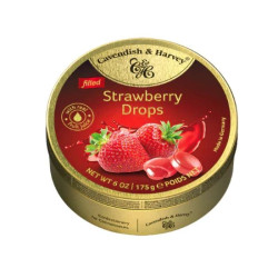 C&H STRAWBERRY FILLED DROPS 175GM