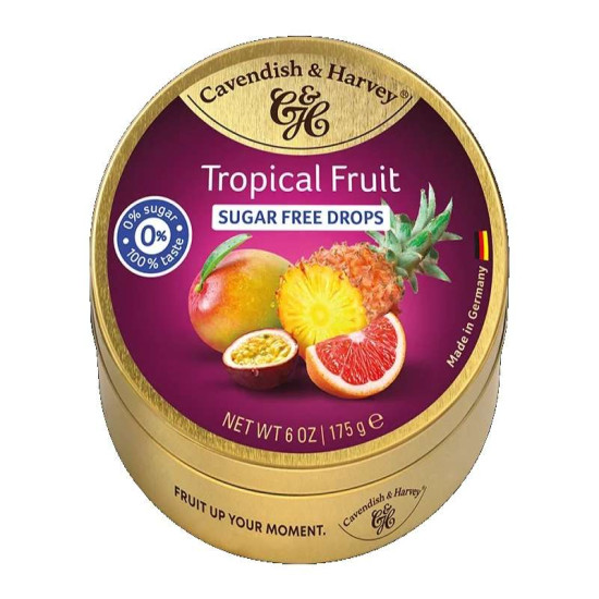 C&H MIXED SUGAR FREE TROPICAL FRUIT 175GM