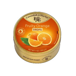C&H FRUITY ORANGE DROPS 200GM