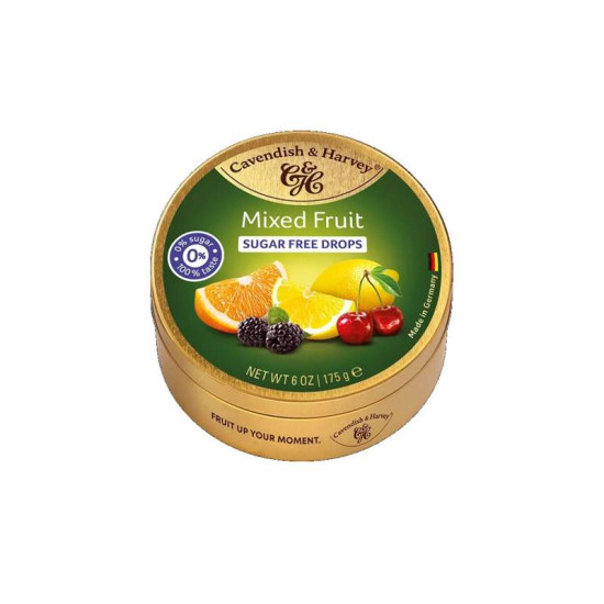 C&H MIXED SUGAR FREE MIXED FRUIT 175GM