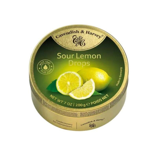 C&H SOUR LEMON DROPS 200GM