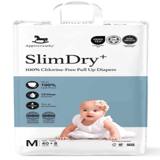 APPLECRUMBY SLIMDRY + PULL UP DIAPERS M40