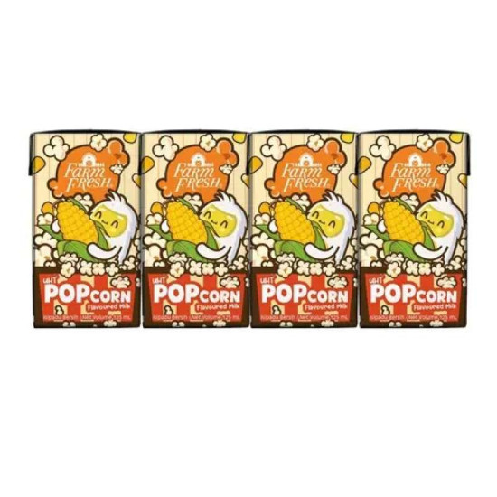 FARM FRESH UHT POPCORN MILK 125ML*4'S
