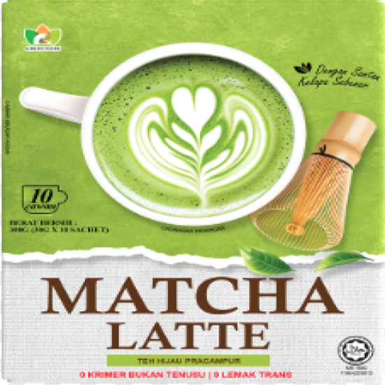 HEI HWANG MATCHA LATTE 30GM*10'S