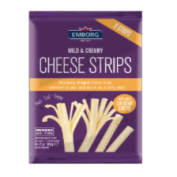 EMBORG CHEESE STRIPS 168G