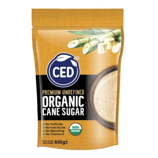 CED CERTIFIED ORGANIC SUGAR 850G