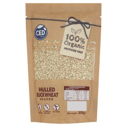 CED CERTIFIED ORGANIC HULLED BUCKWHEAT 300G CED CERTIFIED ORGANIC HULLED BUCKWHEAT 300G