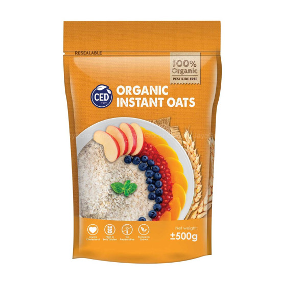 CED CERTIFIED ORGANIC INSTANT OAT 500G