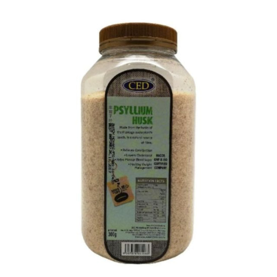 CED CERTIFIED ORGANIC NATURAL PSYLLIUM HUSK 300G