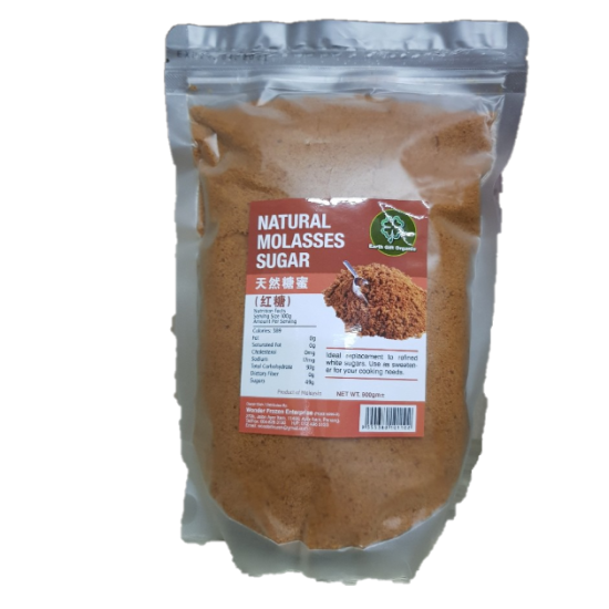 EARTH GIFT NATURAL MOLASSES SUGAR 900G