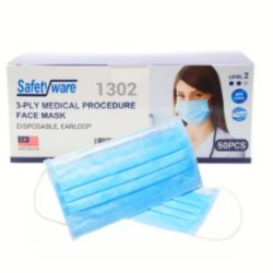 SW 3 PLY MEDICAL FACE MASK - BLUE 1302ELPNK SW 3 PLY MEDICAL FACE MASK - BLUE 1302ELPNK