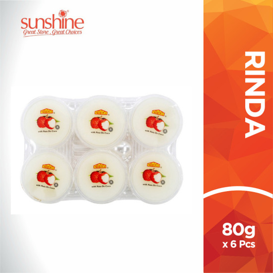 RINDA NATA PUDDING LYCHEE 80GM*6