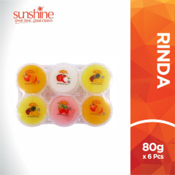 RINDA NATA PUDDING MIXED 80GM*6 RINDA NATA PUDDING MIXED 80GM*6