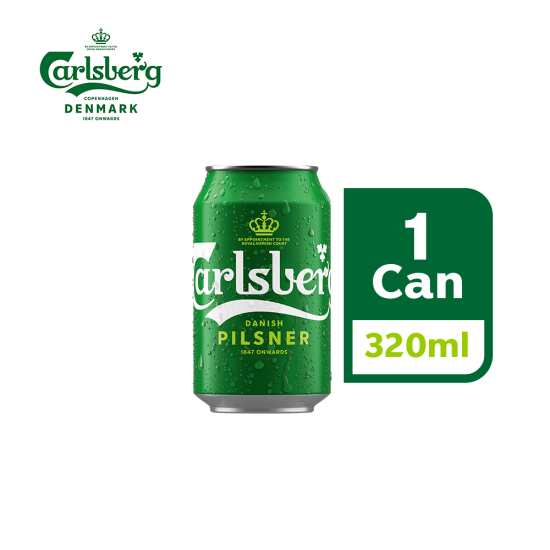 CARLSBERG PILSNER BEER CAN 320ML