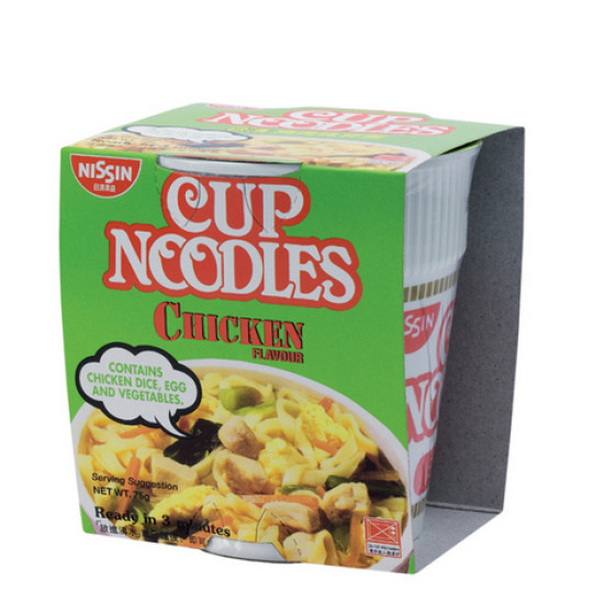 NISSIN INSTANT NOODLE CUP CHICKEN 75GM