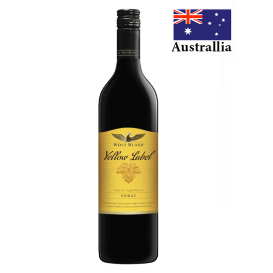 WOLF BLASS YELLOW LABEL SHIRAZ 750ML