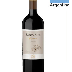 SANTA ANA RESERVE MALBEC 750ML + 2 GLASS SANTA ANA RESERVE MALBEC 750ML + 2 GLASS