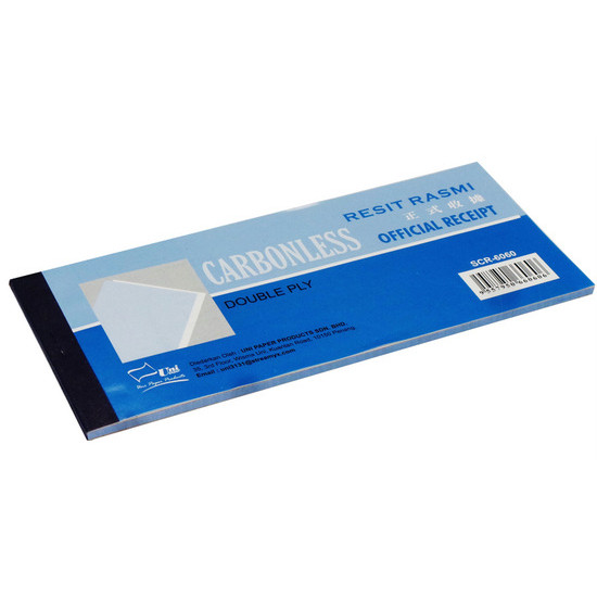 UNI NCR RECEIPT BOOK S6060 2'S 2IN1