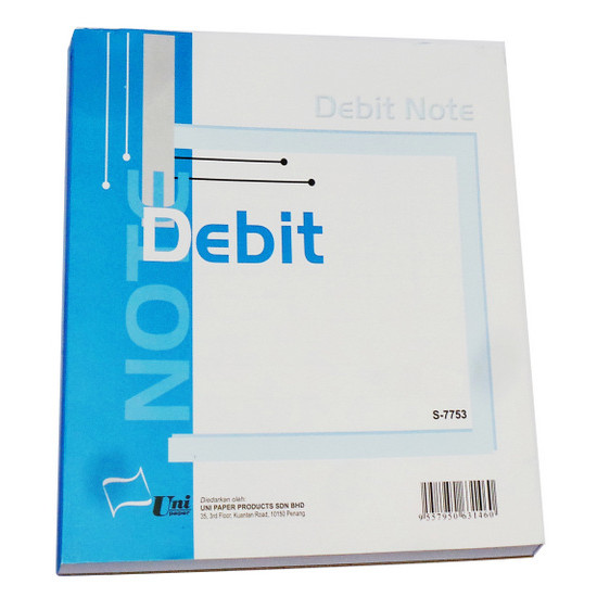 UNI DEBIT NOTE 7x7