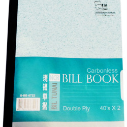 UNI BILL BOOK (2PLY) NCR SBB 6722 6'x7' UNI BILL BOOK (2PLY) NCR SBB 6722 6'x7'