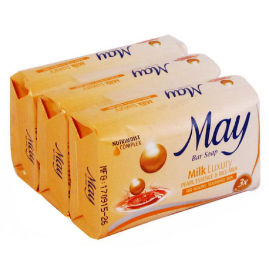 MAY SOAP MILK LUXURY 85GM*3'S