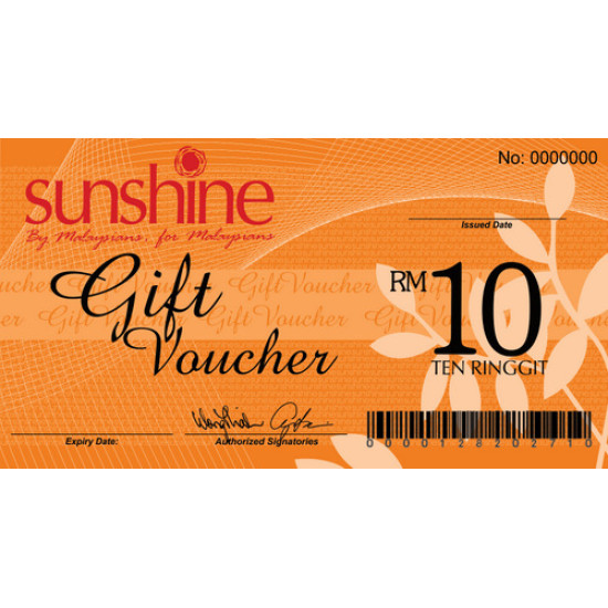 SUNSHINE RM10 GIFT VOUCHER