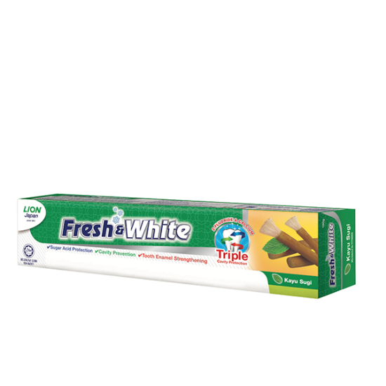 FRESH & WHITE TOOTHPASTE - KAYU SUGI 160GM