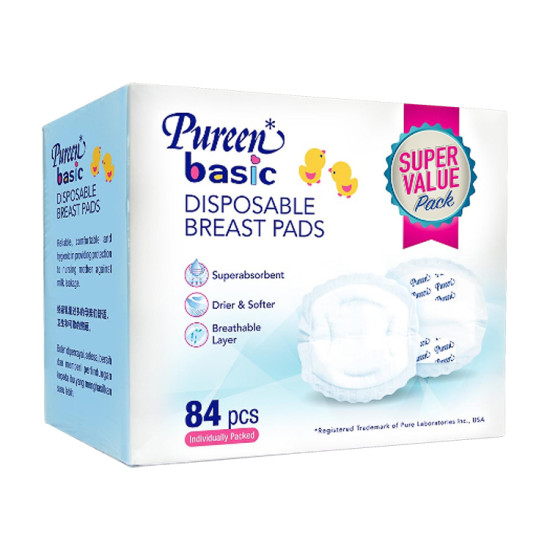 PUREEN DISPOSABLE NURSING PADS DNP-84'S