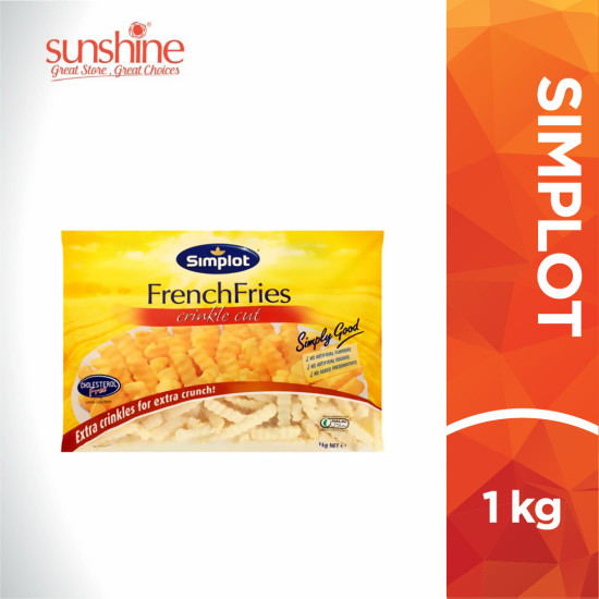 SIMPLOT FRENCH FRIES CRINKLE CUT 1KG