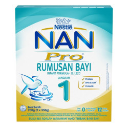 NESTLE NAN 1 PRO (BIB) INFANT FORMULA 600GM NESTLE NAN 1 PRO (BIB) INFANT FORMULA 600GM