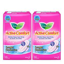 LAURIER MAXI LONG WING 25CM 16'S*2 LAURIER MAXI LONG WING 25CM 16'S*2