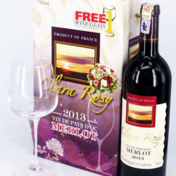 CLARA ROSY 750ML FREE GLASS CLARA ROSY 750ML FREE GLASS