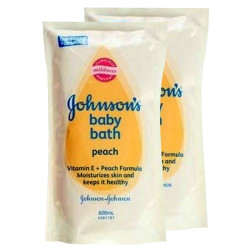 JOHNSON'S BABY BATH ( REGULAR ) PEACH 600ML*2 JOHNSON'S BABY BATH ( REGULAR ) PEACH 600ML*2