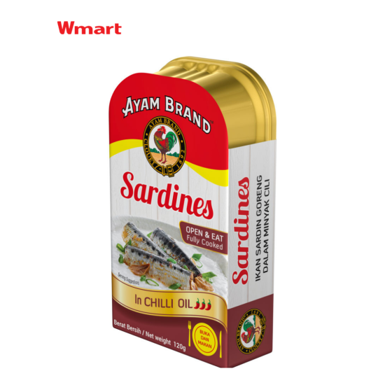 AYAM BRAND FRIED SARDINE IN CHILI OIL 120GM