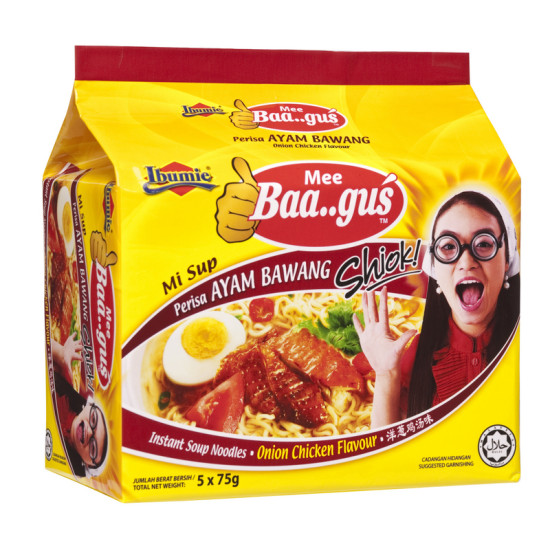 IBUMIE BAAGUS AYAM BAWANG 75GM*5