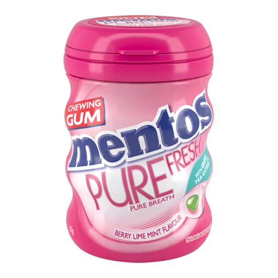 MENTOS PURE FRESH BERRY LIME 57GM