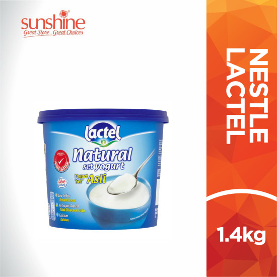 LACTEL NATURAL SET YOGURT 1.4KG