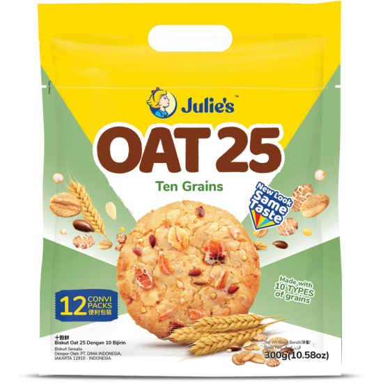 JULIE'S OAT 25 TEN GRAINS 300GM