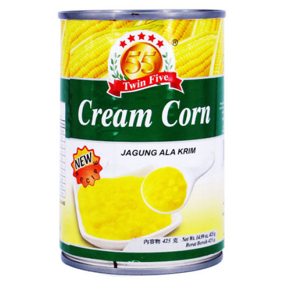 TWIN FIVE BRAND CREAM CORN 425GM