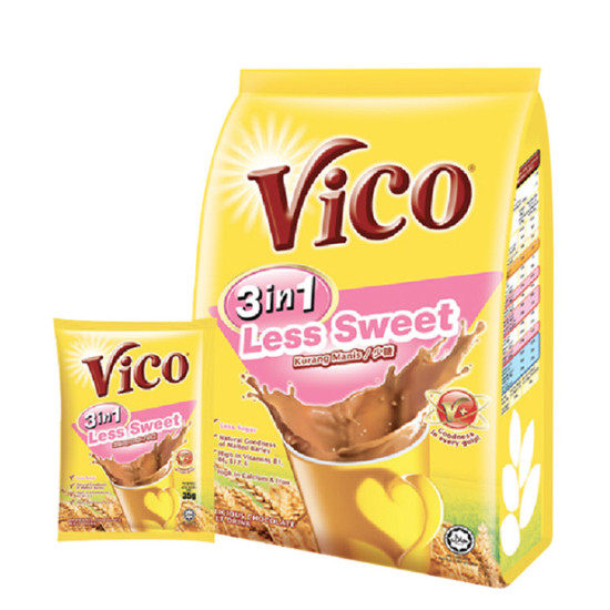 VICO 3 IN 1 LESS SWEET 32GM*15