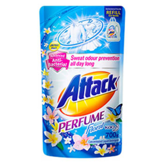 ATTACK LIQUID DETERGENT ( REFILL ) FLORAL 700G