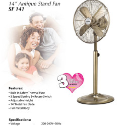KHIND ANTIQUE STAND FAN SF141 KHIND ANTIQUE STAND FAN SF141