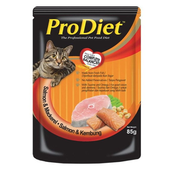 ProDiet (POUCH) SALMON & MACEREL 85GM