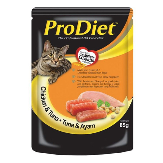 ProDiet (POUCH) CHICKEN & TUNA 85GM